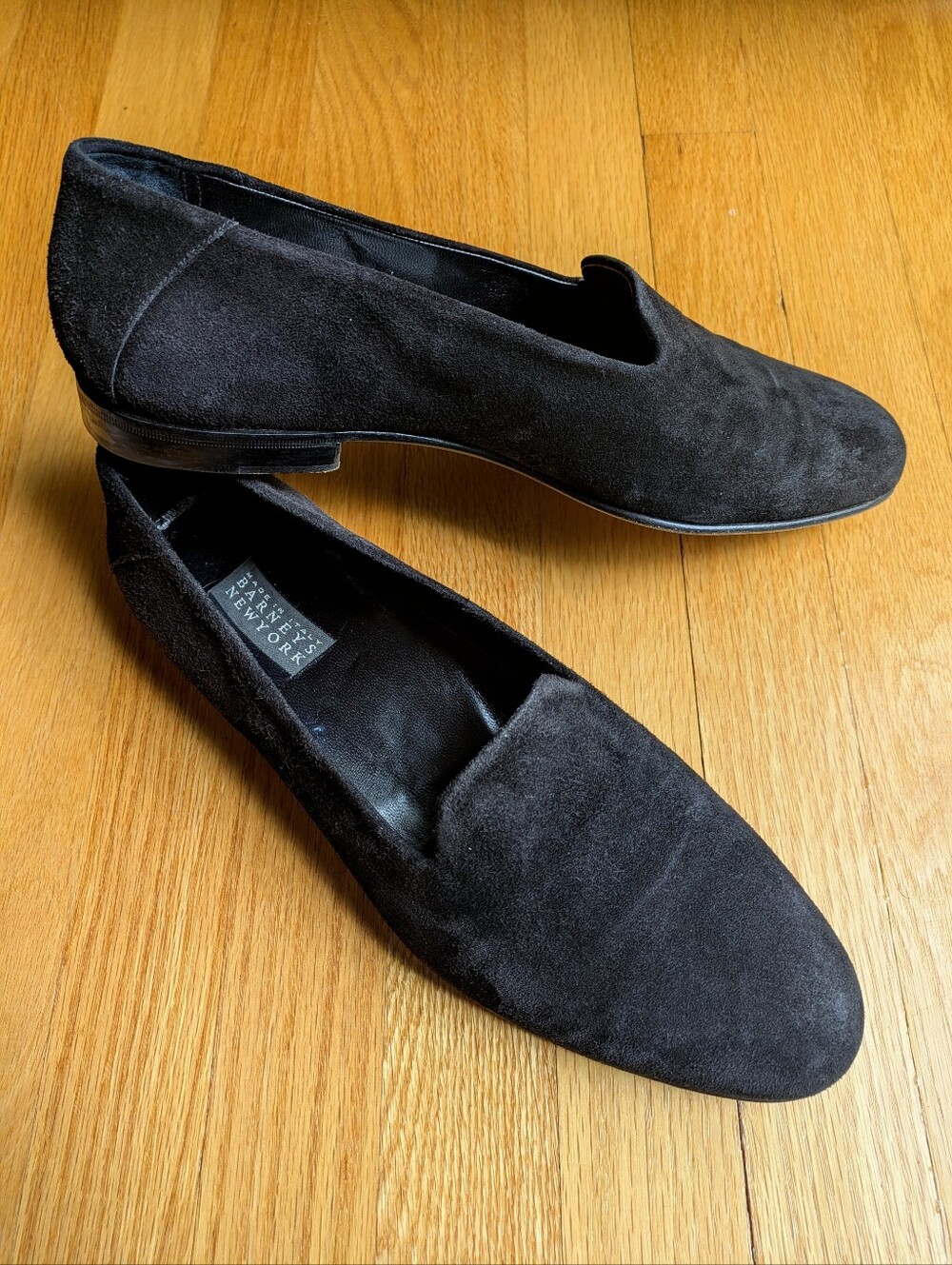 Barneys New York Men’s Black Suede Venetian Loafers Made in Italy 12 M (US 13)